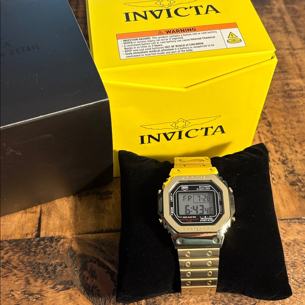Invicta Activa by invicta Gold Digital Timepiece Mens 44.5mm Mens